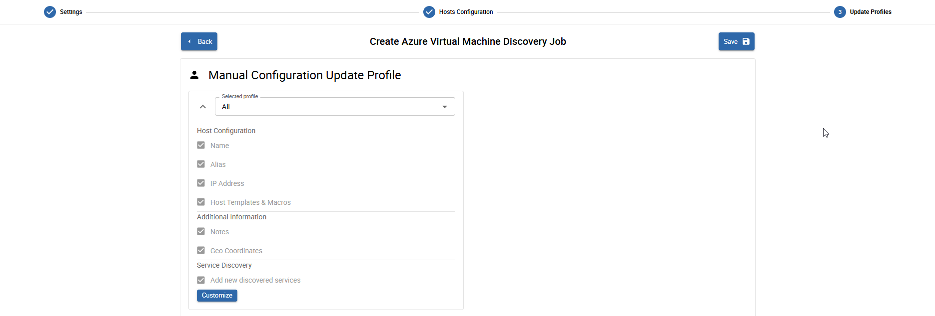 Update profiles