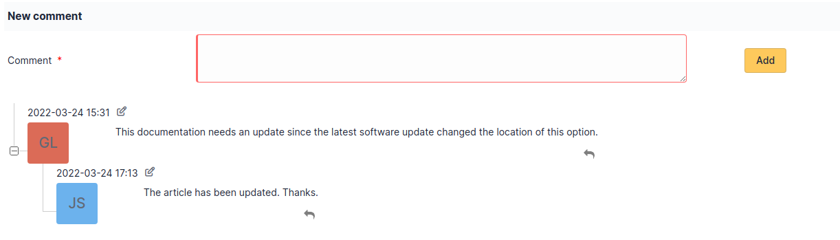 Article comments