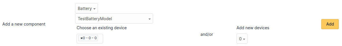 Adding a component