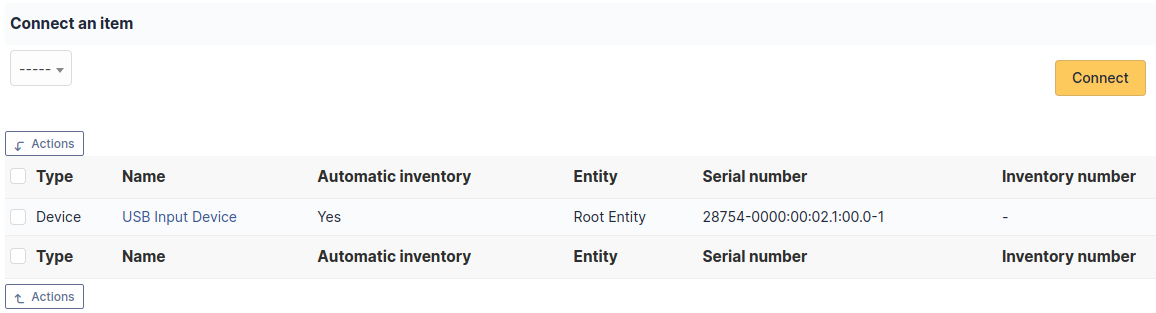 List of connections