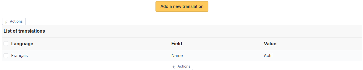 Dropdown translation tab
