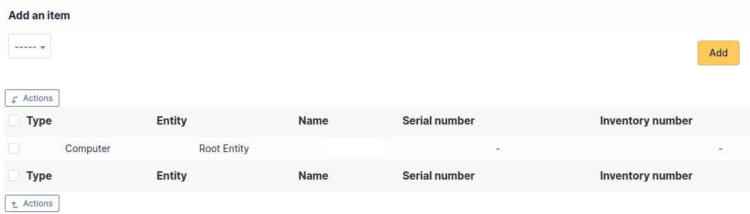 Adding and viewing an element