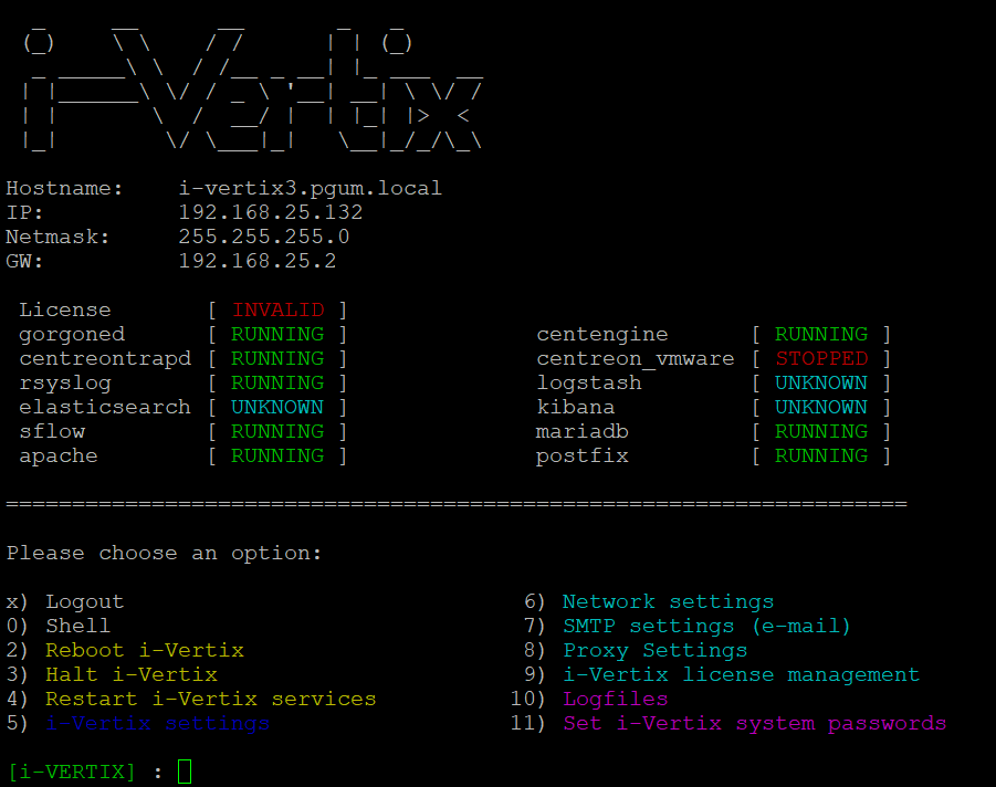 ivertix menu