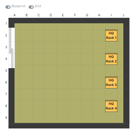 Map of a server room