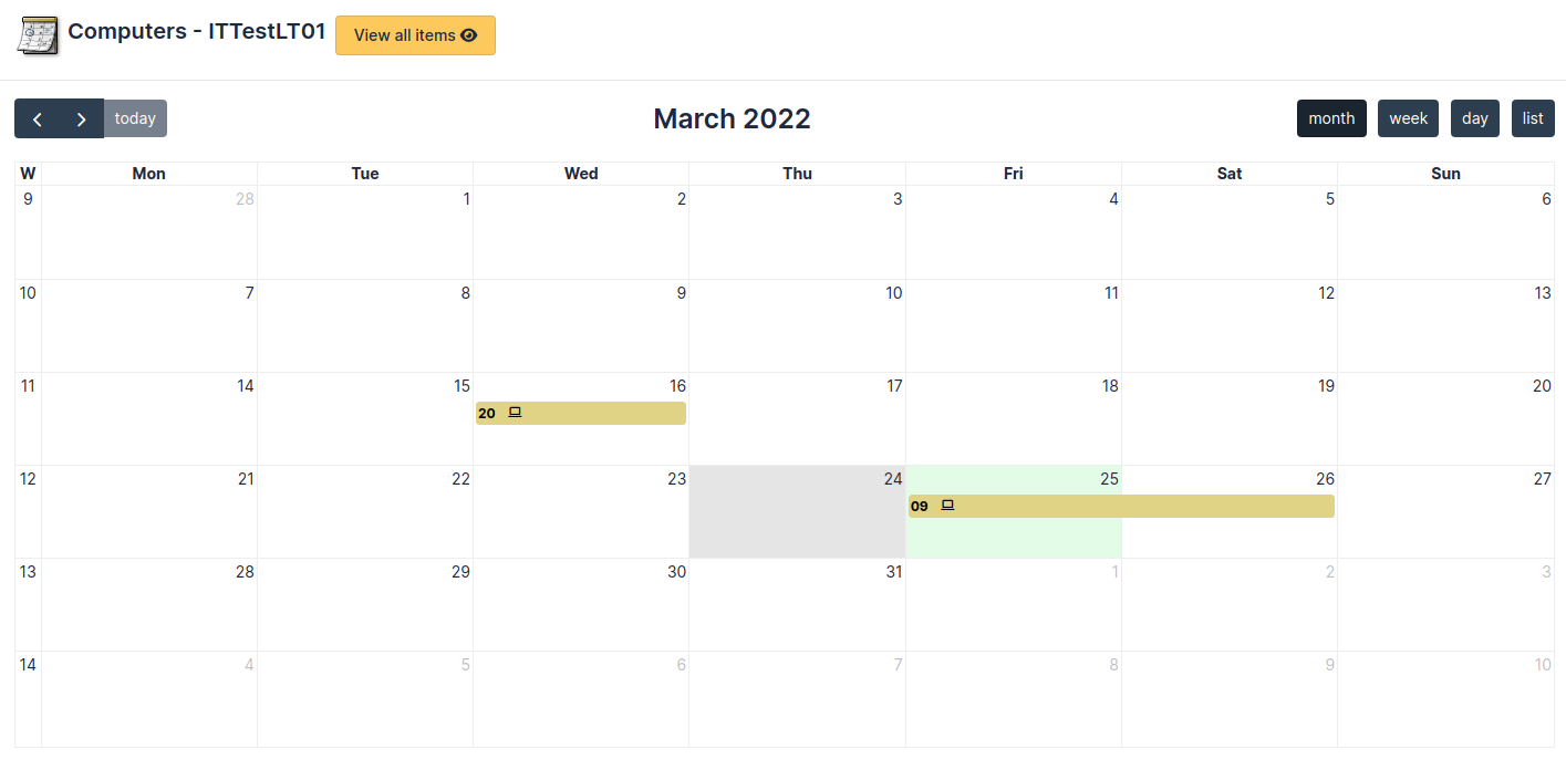 Specific reservation planning