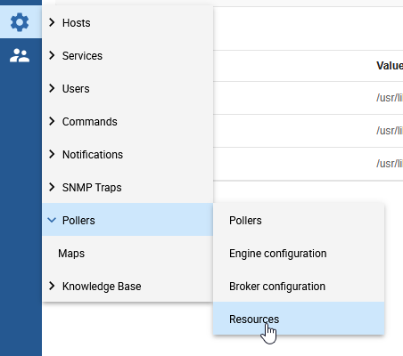 Resources configuration