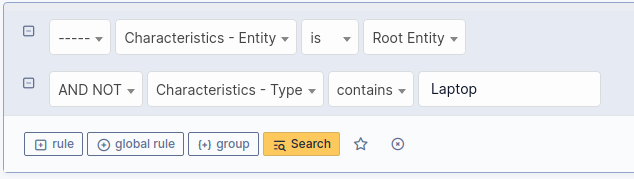 Search interface