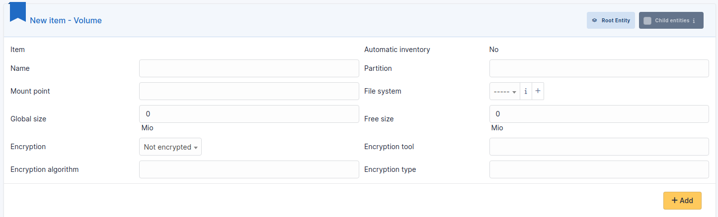 Adding volumes